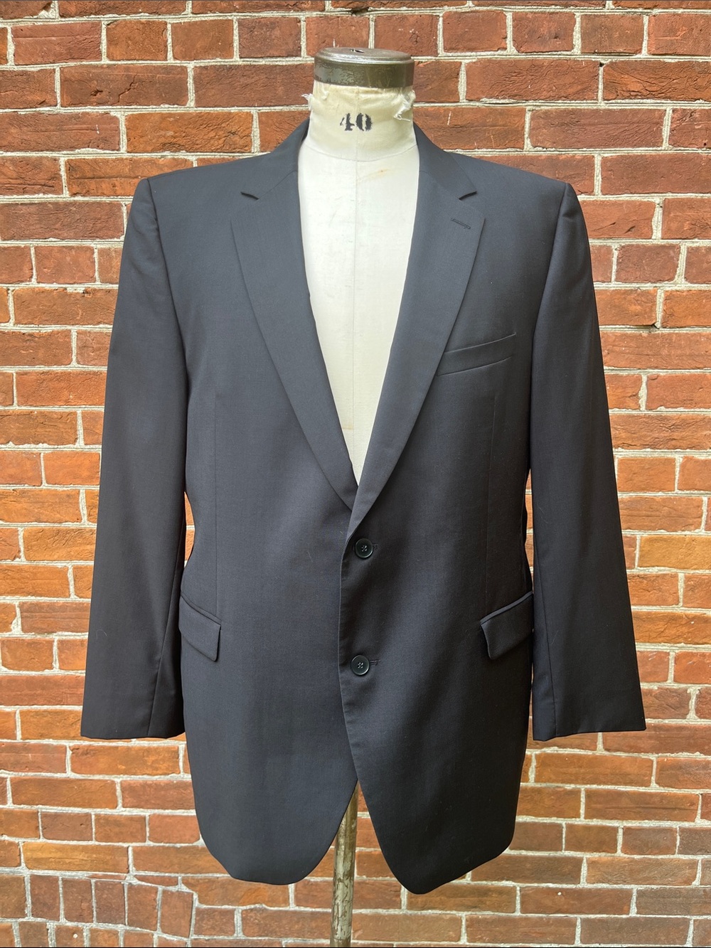 Strellson Men's Black Two-Button Sport Coat Blazer